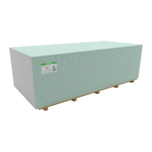 Zöld színű 2000x1200 mm RBI impregnált gipszkarton válaszfalakhoz.