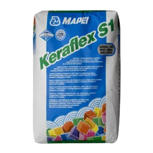 Mapei Keraflex S1 - csemperagasztó kerámia burkolólapokhoz és kőlapokhoz - szürke - 25 kg