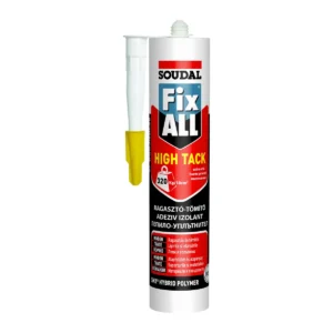 Soudal Fix ALL High Tack - kötés után rugalmas, rendkívül magas kezdeti tapadású ragasztó-tömítő - 290 ml