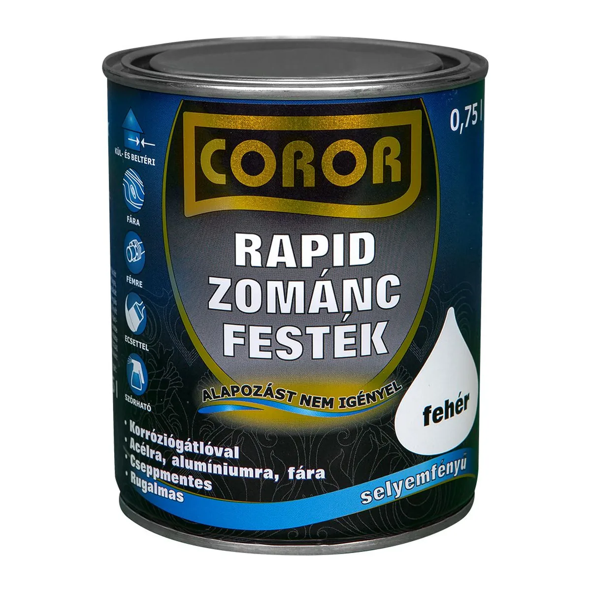 COROR Rapid Zománcfesték COROR Rapid zománcfesték .Közvetlen a rozsdára kenhető zománcfesték kül- és beltérre.