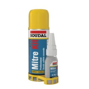 Soudal Mitre Kit EXP 50/200 kétkomponensű aktivátoros pillanatragasztó és aktivátor spray szett