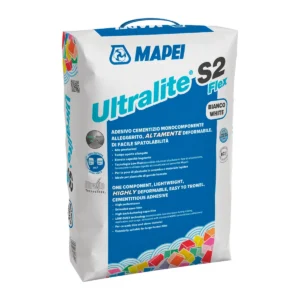 MAPEI Ultralite S2 Flex szürke könnyített S2 osztályú csemperagasztó nagyméretű lapokhoz