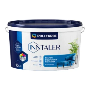 Poli-Farbe Inntaler beltéri falfesték gazdaságos 15L-es kiszerelésben.