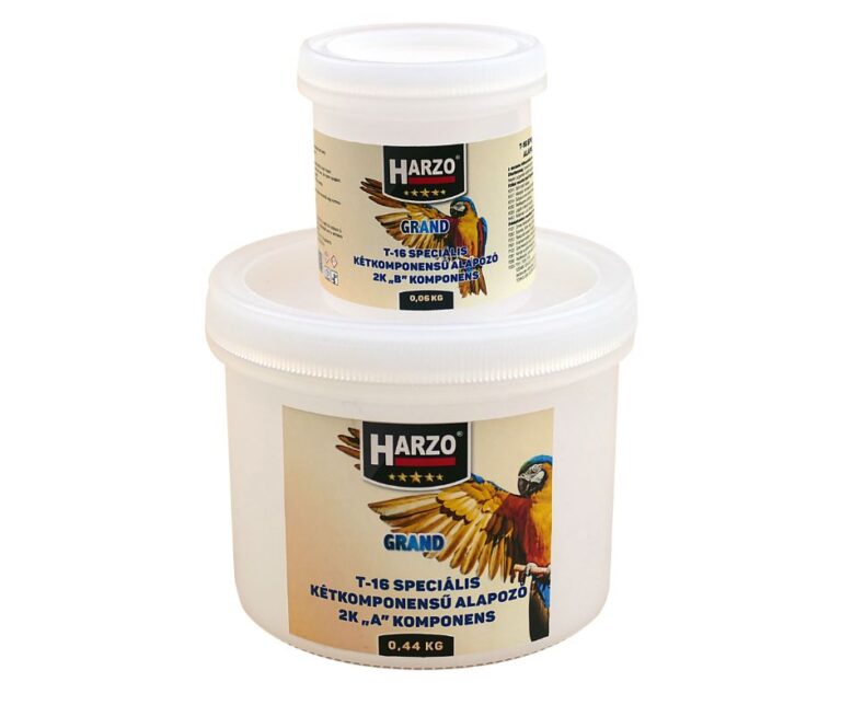 HARZO T-16 Speciális Kétkomponensű Alapozó HARZO T-16 Speciális Kétkomponensű Alapozó vizes bázisú csempe alapozó és bútor alapozó 0,5kg
