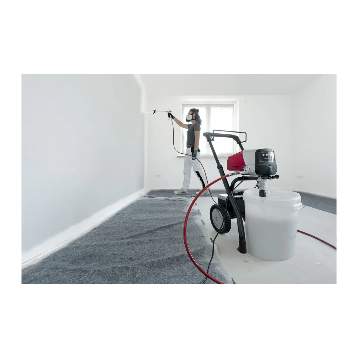 Titan Compact 190 airless festékszóró gép kocsival