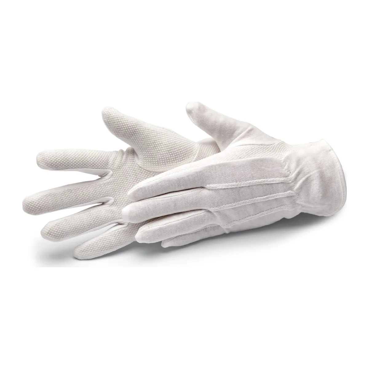 Cottonstar pamutkesztyű L/9,5″ pettyes tenyérrésszel