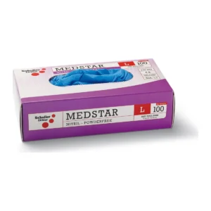Medstar Nitril PF L/9″ egyszer használatos nitril kesztyű, púdermentes, 100 db