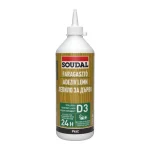 Soudal 65A vízálló faragasztó D3 flakon