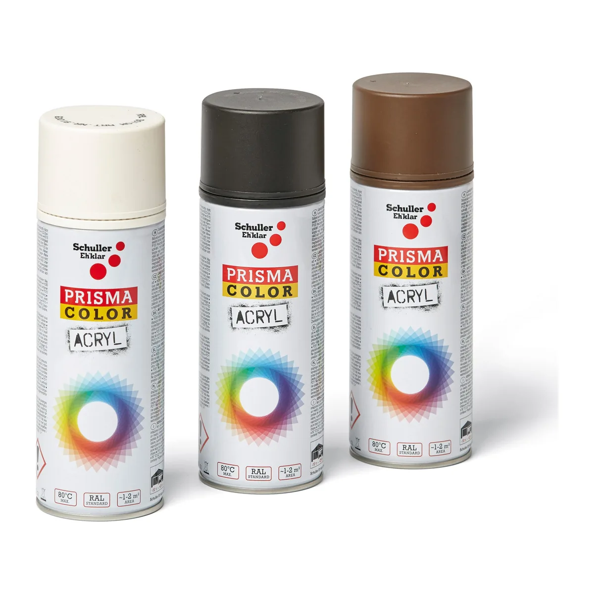 Prisma Color matt festékspray 400 ml, matt fehér és matt fekete