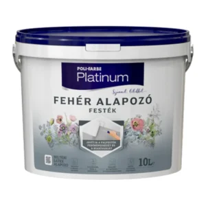 Poli-Farbe Platinum Fehér Alapozó Festék – Sötét Fal Átfestése Előtt (5, 10 L)