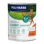 Poli-Farbe Boróka Classic fabevonó lazúr – alapozó és bevonó egyben, 0,75 és 2,5 L