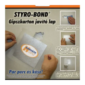 STYRO-BOND gipszkarton javító lap 15×15 cm + 20×20 cm