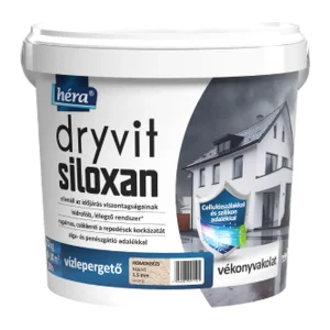Héra Dryvit Siloxan vízlepergető vékonyvakolat 25 kg – kapart 1,5 mm vagy dörzsölt 2 mm