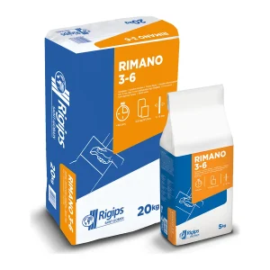 Rigips Rimano 3-6 gipszes beltéri vékonyvakolat 3–6 mm, 5 és 20 kg