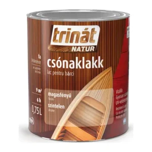 Trinát Natur Csónaklakk, színtelen, magasfényű, 0,75 l és 2,5 l