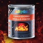 Alkyton hőálló festék 750°C-ig, fekete – kandallóra, kályhára, grillsütőre