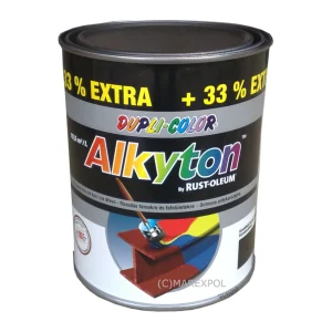 Alkyton kovácsoltvas fekete festék 0,75 l – fedő és alapozó egyben, rozsdára is