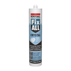 Soudal Fix ALL Crystal víztiszta SMX hibrid tömítő-ragasztó 290 ml