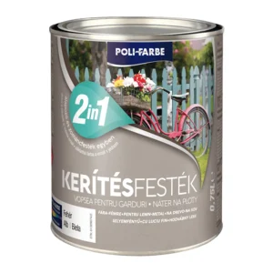 Poli-Farbe kerítésfesték, selyemfényű, fémre és fára