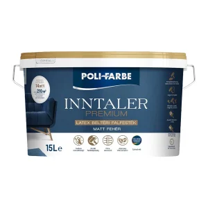 Poli-Farbe Inntaler Premium Latex beltéri falfesték 2, 4, 8 és 15 l