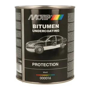 MOTIP alvázvédő bitumenes, fekete, kenhető – 1,3 és 2,5 kg