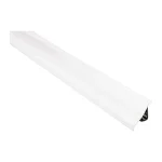 Pattintós kádszegély fehér és ezüst színben, 3 m, kemény PVC