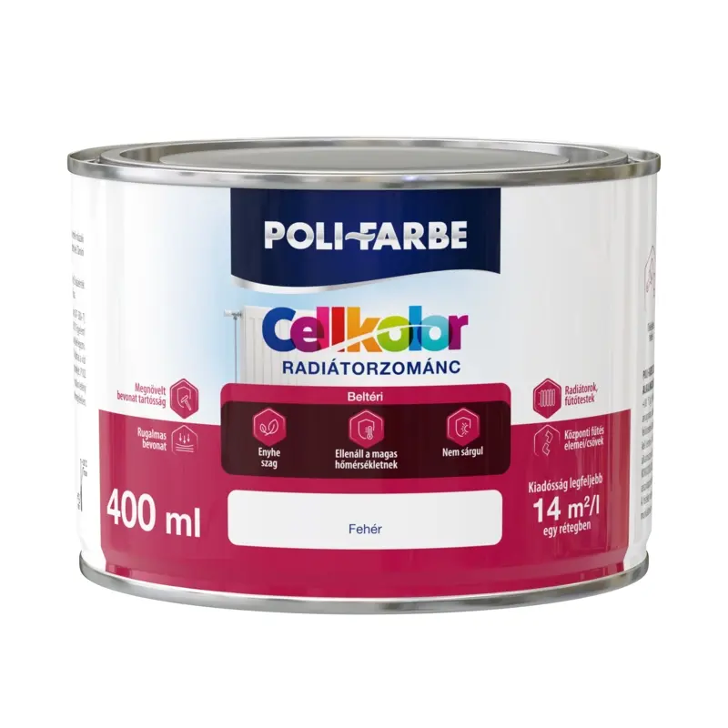Poli-Farbe Cellkolor radiátorzománc, 80 °C-ig hőálló