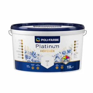 Poli-Farbe Platinum Hófehér Beltéri Falfesték (4, 8, 15 L)