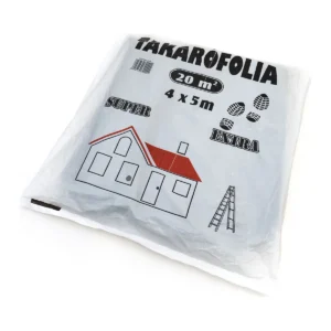 Takarófólia áttetsző, opálos, létrázható 4x5 m