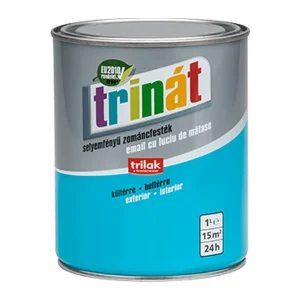 Trinát selyemfényű zománcfesték fa és fém felületekre, 1 l, 2,5 l és 5 l