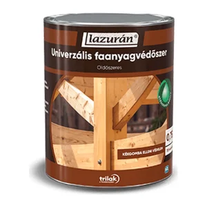Lazurán univerzális faanyagvédőszer, oldószeres, kültéri fára, 0,75 l, 2,5 l és 5 l