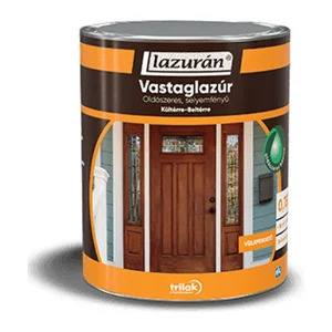 Lazurán Vastaglazúr oldószeres, 0,75 l és 2,5 l