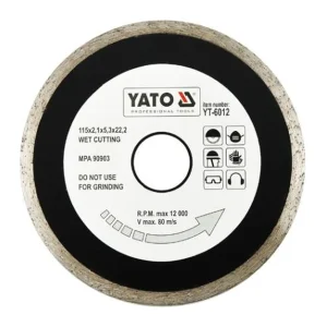 YATO folytonos gyémánt vágótárcsa 115 és 125 mm