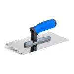 Kubala INOX fogazott glettvas 130×270 mm, 12×12 mm (2K nyél)