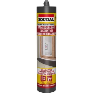 Soudal üvegező szilikon, színtelen – ablaküvegezéshez