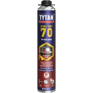 Tytan Professional Ultra Fast 70 pisztolyhab 870 ml – ablak- és ajtóbeépítéshez