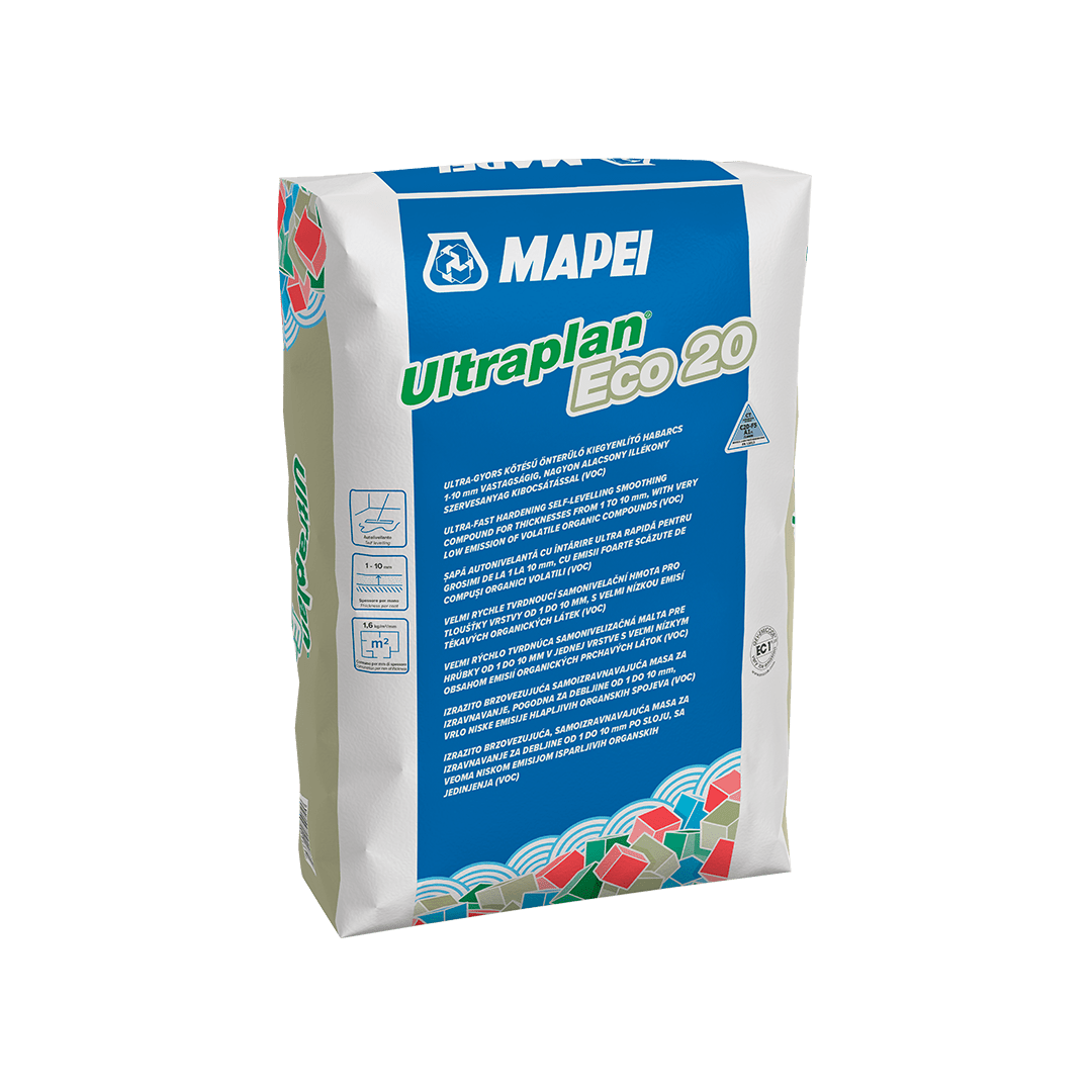 MAPEI Ultraplan Eco 20 gyorskötésű önterülő aljzatkiegyenlítő