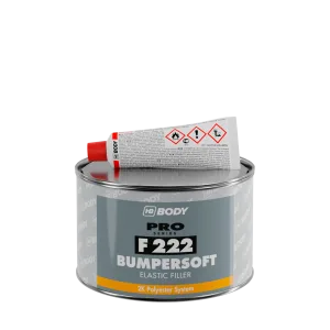 HB Body F222 Bumpersoft rugalmas műanyagkitt, fekete, 250 g