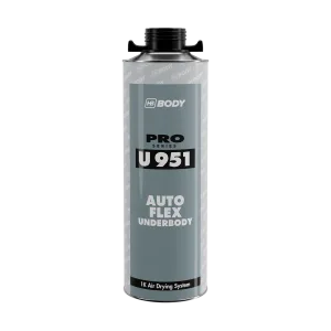 HB Body U951 Autoflex gumi alapú alvázvédő, átfesthető, 1 l – fehér, fekete, szürke