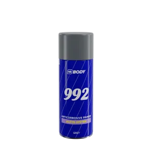 HB Body 992 korróziógátló alapozó spray, 400 ml – fekete, szürke, vörösbarna