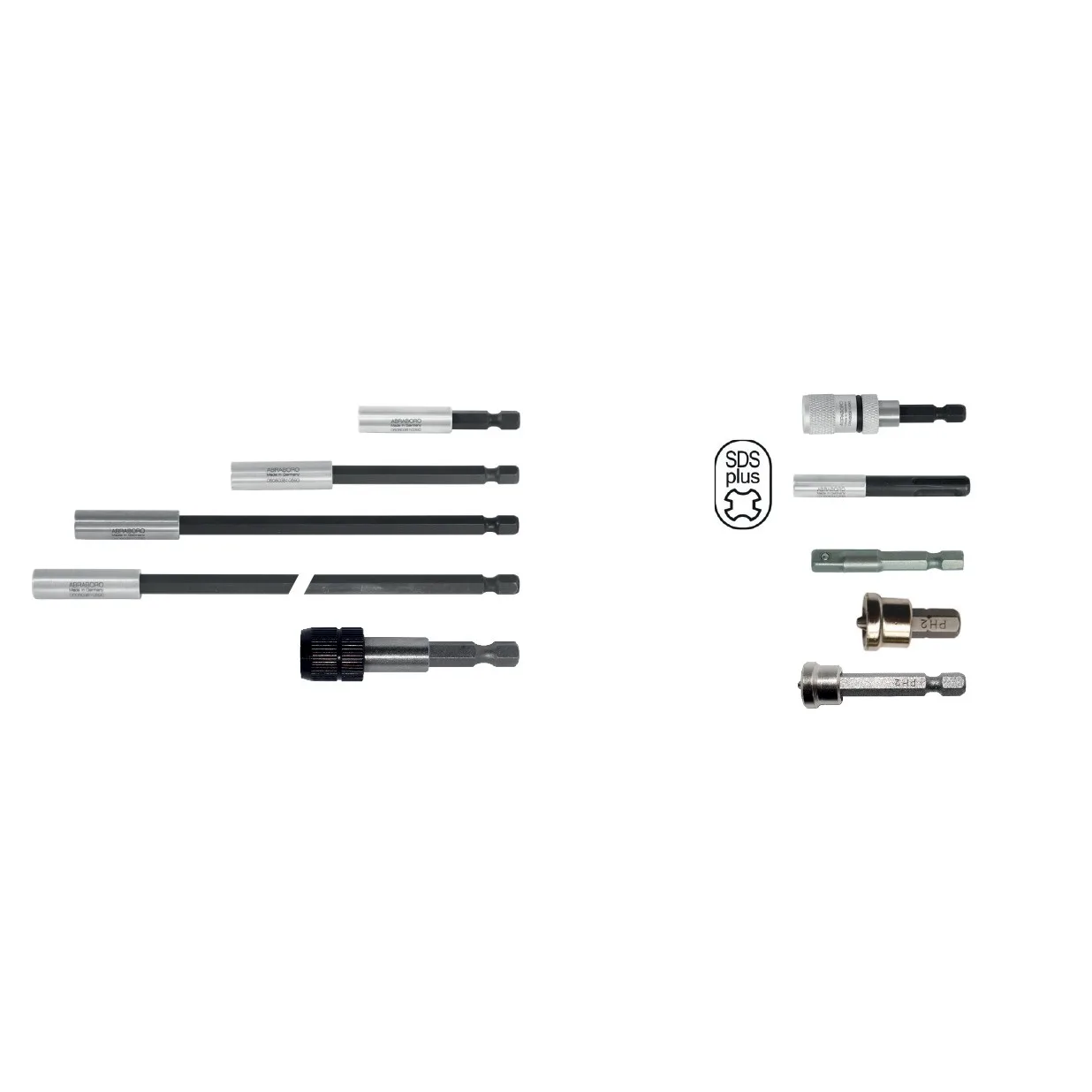 ABRABORO mágneses bitszár 1/4", 58, 100 és 150 mm