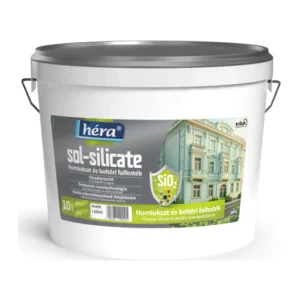 Héra Sol-Silicate homlokzat- és beltéri falfesték, fehér, 5 l és 10 l
