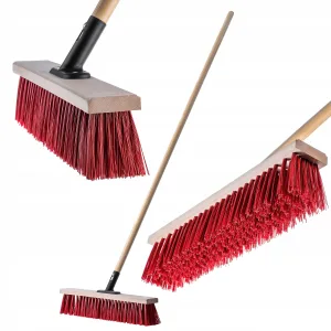 Utcai seprű erős menetes nyéllel – 40, 60 vagy 80 cm