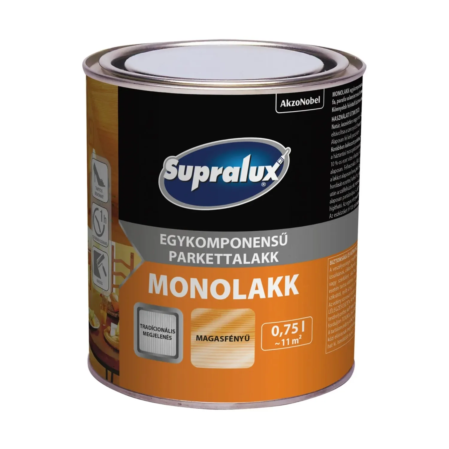 Supralux Monolakk egykomponensű parkettalakk 0,75 l
