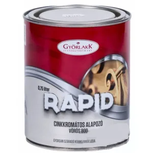 Győrlakk Rapid cinkkromátos alapozó, 800 vörös, 0,75 l