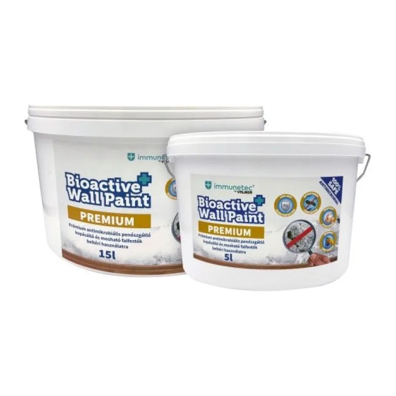 Immunetec by VALMOR prémium antimikrobiális beltéri falfesték, fehér, 5 l