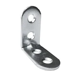 Polctartó sarok horganyzott – 20×20×15 és 40×40×15 mm, 2 mm vastag