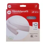 Ajtószigetelő gumi D profil áttetsző