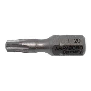 ABRABORO SUPRA Torx bit, T10–T40 x 25 mm, TiN is